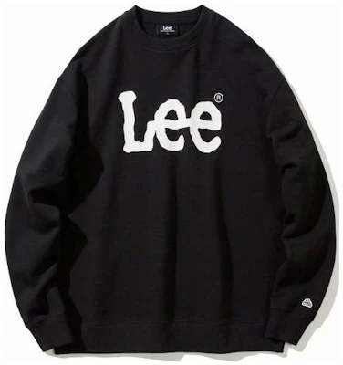 Lee Logo Crewneck Pullover Sweater Unisex Hitam LE2203CR01BK Buy Lee Logo Crewneck Pullover Sweater Unisex Hitam LE2203CR01BK