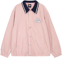 Lee Logo Embroidered Polo-Collar Casual Jacket Unisex Pink. LUT0053782RZ00FA03953 Lee Logo Embroidered Polo-Collar Casual Jacket Unisex Pink. LUT0053782RZ00FA03953