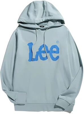 Lee Logo 字母印花寬鬆版連帽衫 男款 淺藍色 LMT0016964XH00F-A00009 Buy Lee Logo 字母印花寬鬆版連帽衫 男款 淺藍色 LMT0016964XH00F-A00009