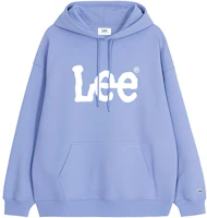 Lee Logo Print Hoodie Light Blue Long Sleeve LUT006405203184-A04845-1 Lee Logo Print Hoodie Light Blue Long Sleeve LUT006405203184-A04845-1