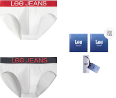 Lee Logo Print Mid-Rise Underwear for Men - 2-Pack Gift Box, Breathable & Comfy. LN3X1HMA0248FF Lee Logo Print Mid-Rise Underwear for Men - 2-Pack Gift Box, Breathable & Comfy. LN3X1HMA0248FF