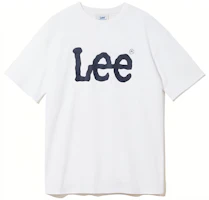 Lee Logo Printed Crewneck T-Shirt Unisex White LE2302ST01WH Lee Logo Printed Crewneck T-Shirt Unisex White LE2302ST01WH