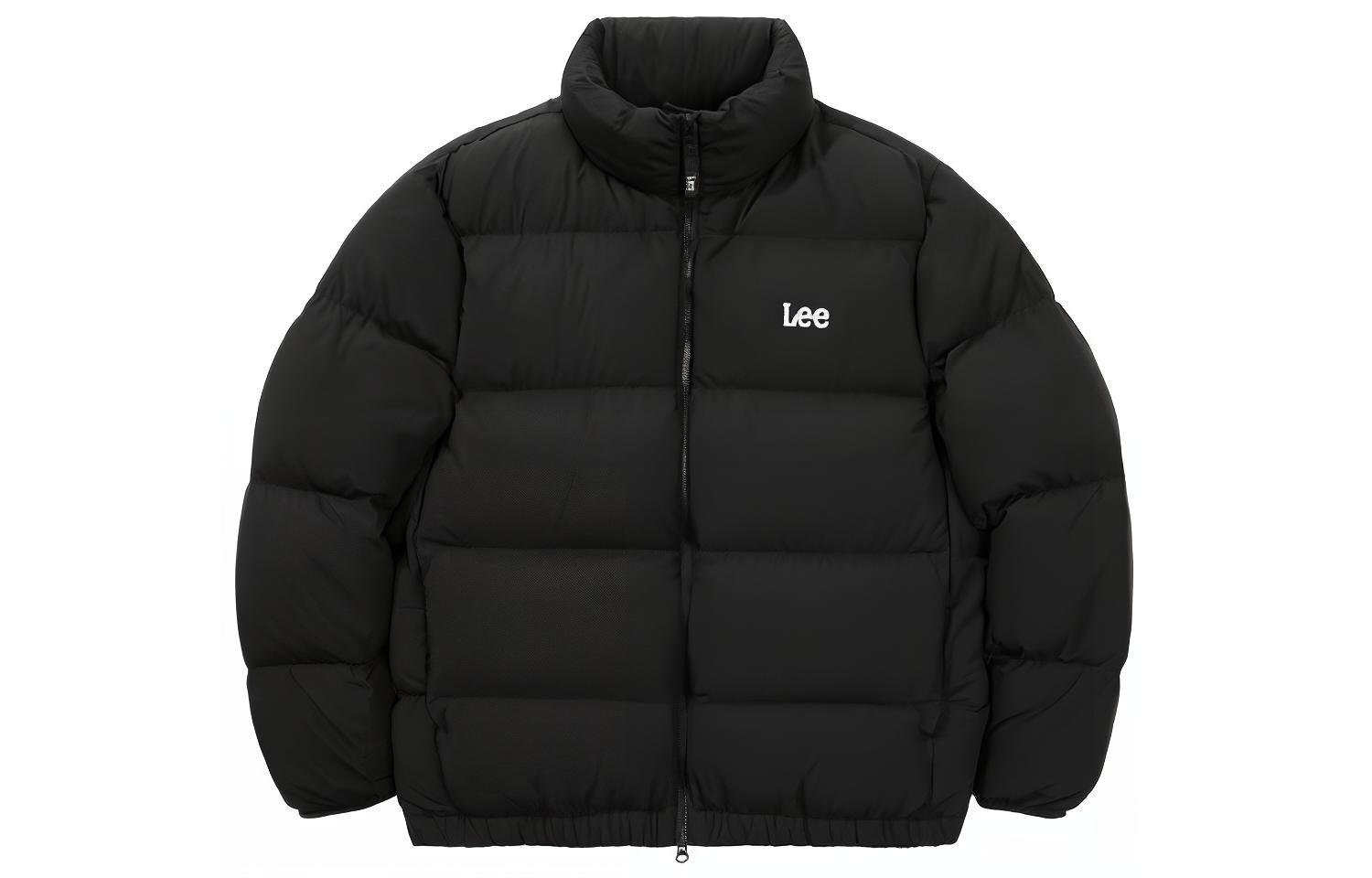 Lee Logo Puffer Jacket Korean Style Unisex Down Jacket for Couples LE2204DP01