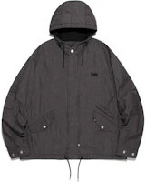 Lee Loose Fit Hooded Solid Long Sleeve Jacket Charcoal Grey LE2401JK05CH Lee Loose Fit Hooded Solid Long Sleeve Jacket Charcoal Grey LE2401JK05CH