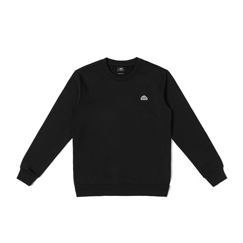 Lee Mall Edition Standard Crewneck Logo Casual Sweatshirt Black (). LMT006775201764K11000