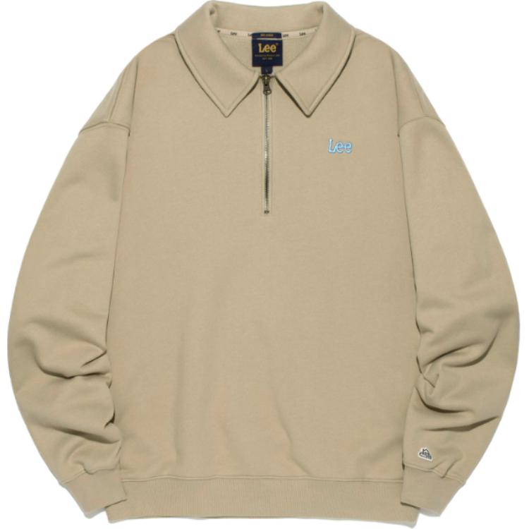 Lee Oversized Korean-style Pullover Sweatshirt Unisex Beige. LE2401CR09BE