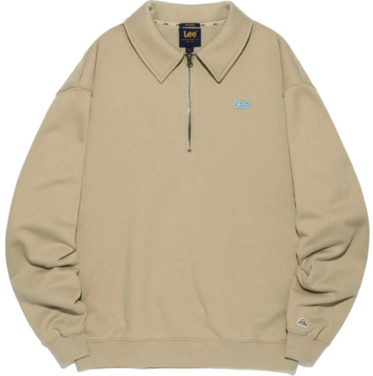 lee-oversized-korean-style-pullover-sweatshirt-unisex-beige-le-2401-cr-09-be
