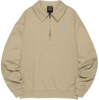 Lee Oversized Korean-style Pullover Sweatshirt Unisex Beige. LE2401CR09BE Lee Oversized Korean-style Pullover Sweatshirt Unisex Beige. LE2401CR09BE