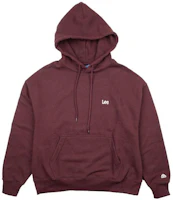 Lee Red-Brown Hoodie with Letter Print Casual Design. LUT006417203196-A04857 Lee Red-Brown Hoodie with Letter Print Casual Design. LUT006417203196-A04857