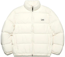 Lee Relaxed Fit Logo Print Jacket Unisex White LE2304DP01IV Lee Relaxed Fit Logo Print Jacket Unisex White LE2304DP01IV