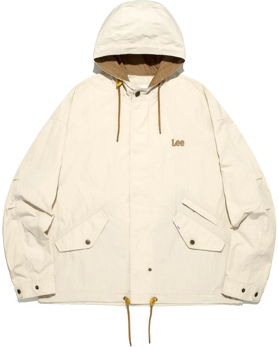 lee-short-hooded-loose-fit-jacket-for-men-ivory-color-le-2401-jk-05-iv