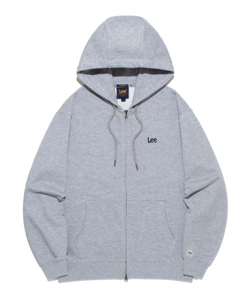 Lee Small Twitch Logo Hoodie Zip-Up Gray LE2503HZ01GR