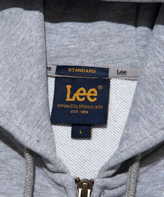 Lee Small Twitch Logo Hoodie Zip-Up Gray LE2503HZ01GR Lookbook Lee Small Twitch Logo Hoodie Zip-Up Gray LE2503HZ01GR