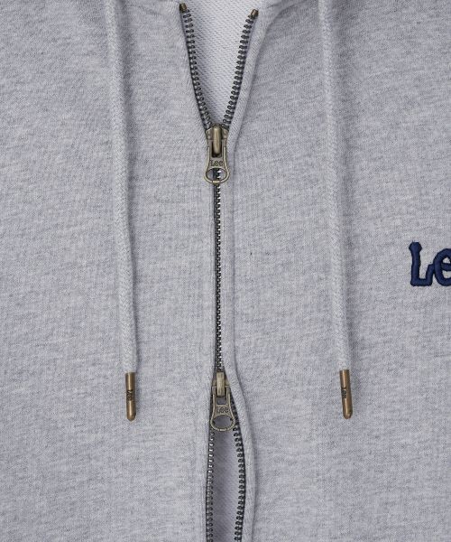Cheap Lee Small Twitch Logo Hoodie Zip-Up Gray LE2503HZ01GR
