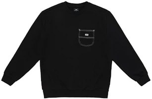 Lee Solid Color Pocket Crewneck Long Sleeve Sweatshirt BLACK LMT0037054ZG Lee Solid Color Pocket Crewneck Long Sleeve Sweatshirt BLACK LMT0037054ZG