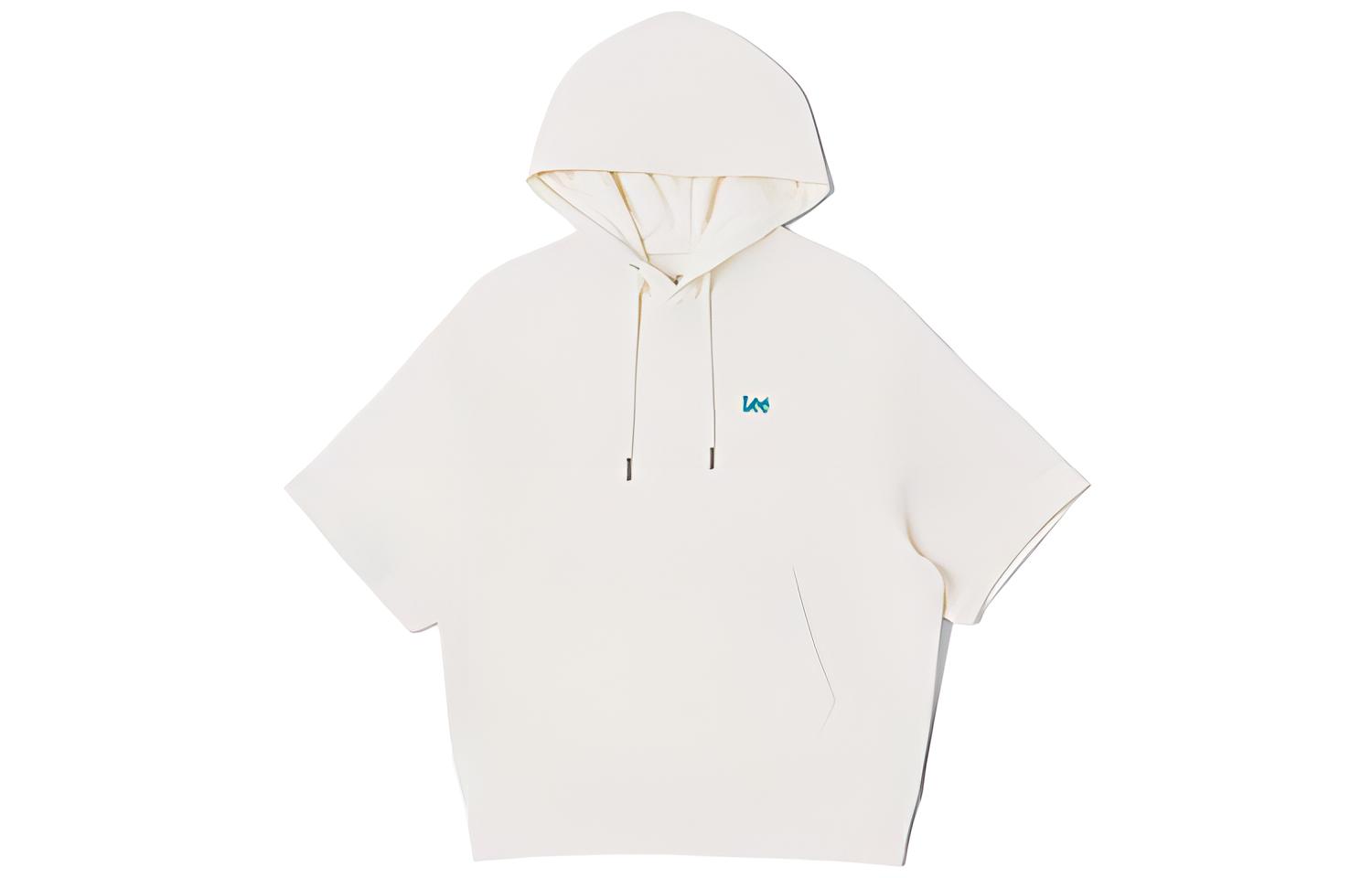 Lee Solid Color Short-Sleeve Hoodie Unisex Cream White LUT0050303RYV00FA00005