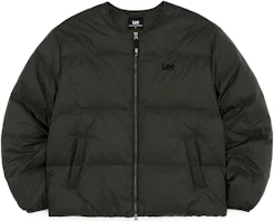 Lee Solid Logo Zip-Up Crewneck Jacket Green LE2304DP10KH Lee Solid Logo Zip-Up Crewneck Jacket Green LE2304DP10KH