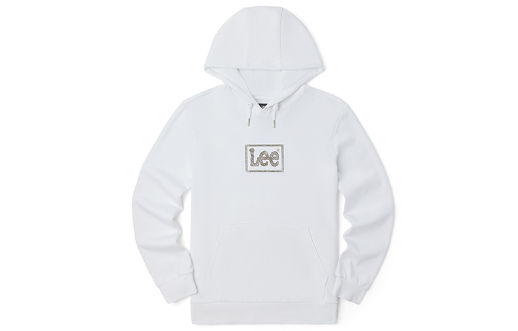 Lee SS22 Logo Geometric Print Hoodie - White LMT0015776UK00FK14000
