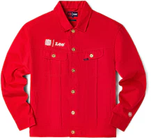 Lee SS22 Regal Culture "Crane Clouds" Embroidered Jacket Men’s Red. LMT00164510019480Y000 Lee SS22 Regal Culture "Crane Clouds" Embroidered Jacket Men’s Red. LMT00164510019480Y000