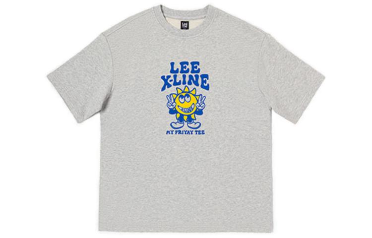 Lee Sun Element Graphic Loose-Fit Cartoon Sweatshirt Unisex - Gray LUT005444CUH00FA02848