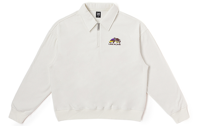 Lee Unisex Half-Zip Fleece Pullover Sweatshirt - Comfort Fit. LUT007227204194A00005