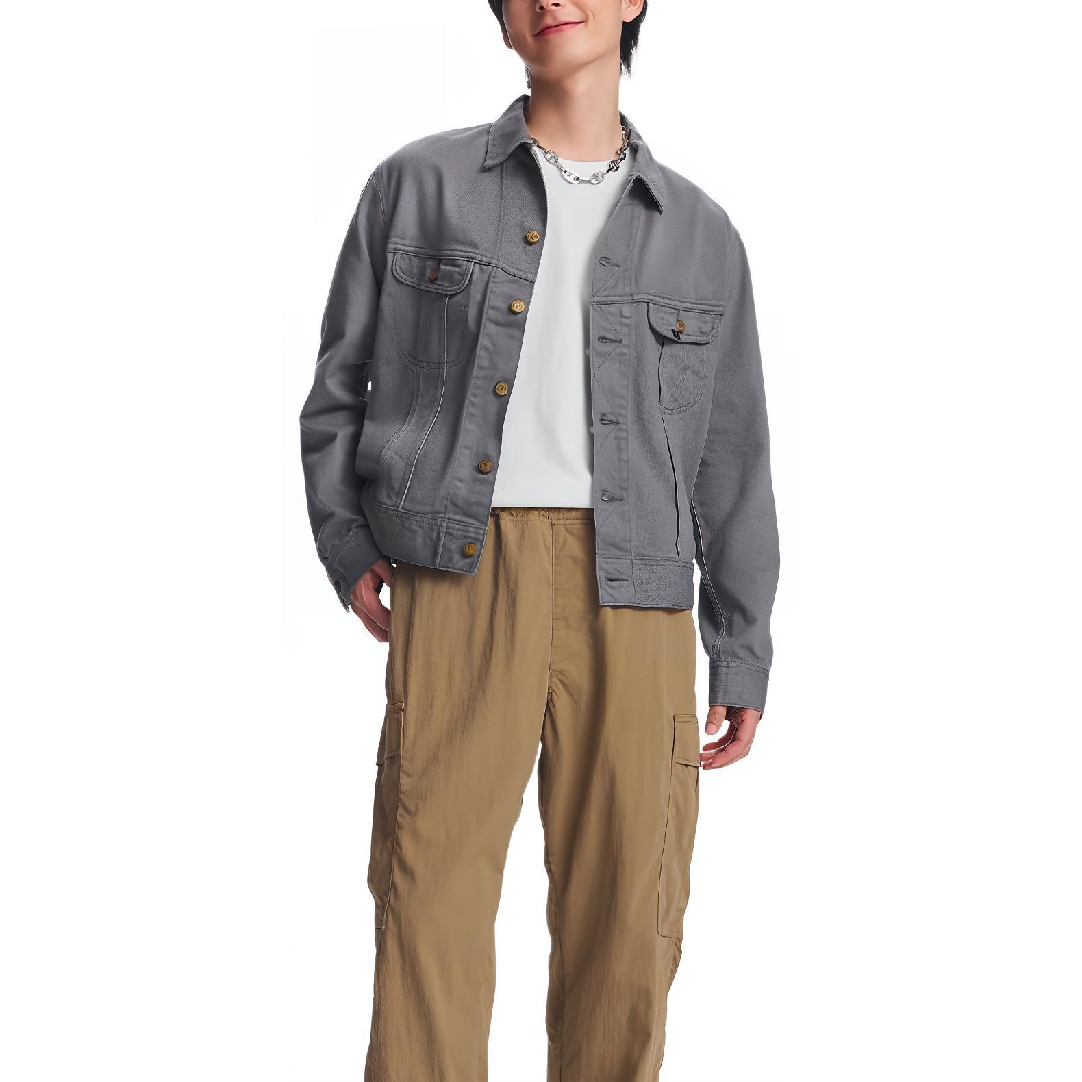 Lee Vintage Minimalist Casual Long-Sleeve Jacket for Men LMT00913