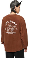Lee X "I Am Not Fat Tiger" FW23 Relaxed Crewneck Fleece Sweatshirt Brown Unisex LUT007266204194A03039 Lee X "I Am Not Fat Tiger" FW23 Relaxed Crewneck Fleece Sweatshirt Brown Unisex LUT007266204194A03039