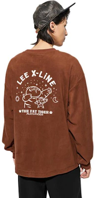Lee X "我不是胖虎" FW23宽松圆领绒衫棕色男女同款 LUT007266204194A03039 Buy Lee X "我不是胖虎" FW23宽松圆领绒衫棕色男女同款 LUT007266204194A03039