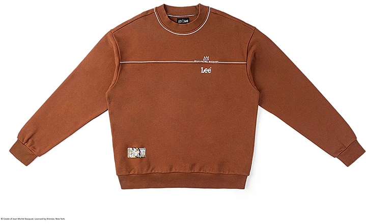 lee-x-basquiat-ss-24-brown-embroidered-graphic-crewneck-sweatshirt-lmt-006907-cst-00-fa-05168