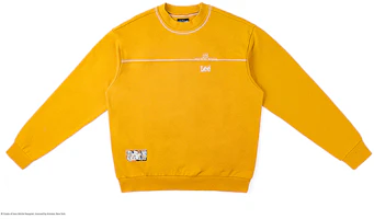Lee X Basquiat SS24 Yellow Crewneck Embroidered Long-Sleeve Sweatshirt Men. LMT006907CST00FA05171 Lee X Basquiat SS24 Yellow Crewneck Embroidered Long-Sleeve Sweatshirt Men. LMT006907CST00FA05171