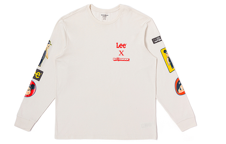 Lee x BE@RBRICK FW23 Multi-Print Long Sleeve Tee  White LMT007014203493K14000