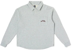 Lee XLINE FW23 Unisex Comfort Fit Polo Pullover Sweatshirt Gray. LUT007224204177A02848 Lee XLINE FW23 Unisex Comfort Fit Polo Pullover Sweatshirt Gray. LUT007224204177A02848