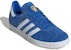 Leeds United x adidas Originals Gazelle "Biru/Putih/Emas Metalik" IE8497