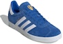 Lookbook Leeds United x adidas Originals Gazelle "Biru/Putih/Emas Metalik" IE8497