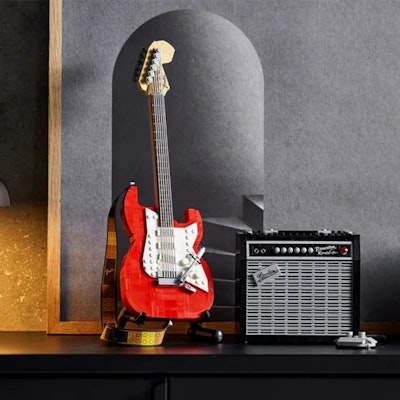 LEGO Ideas Fender Stratocaster Set 21329 Red/Black Shop LEGO Ideas Fender Stratocaster Set 21329 Red/Black