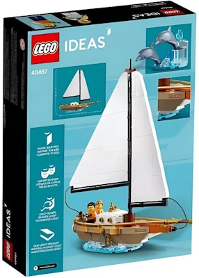 LEGO Ideas Sailboat Adventure Free Gift Set 40487 Brown/White Lookbook LEGO Ideas Sailboat Adventure Free Gift Set 40487 Brown/White