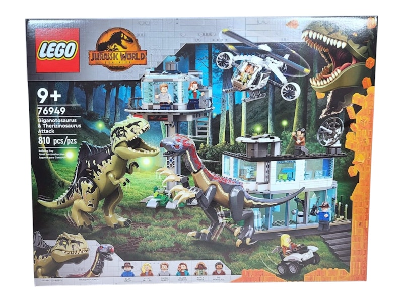 Buy LEGO Jurassic World Dominion Giganotosaurus & Therizinosaurus Attack Set 76949
