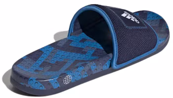 Shop LEGO x adidas Adilette 舒適拖鞋 '深藍色' GW0823