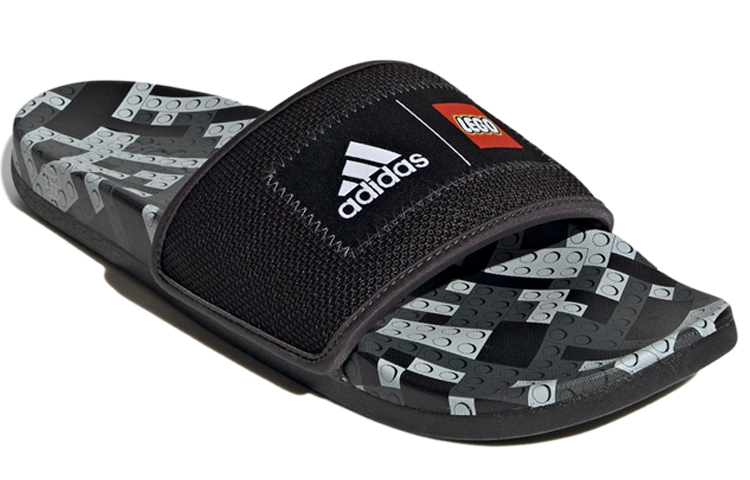 Lookbook LEGO x adidas Adilette Comfort Slides ''Noir Core'' GW0822