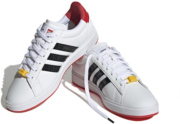 LEGO x adidas Grand Court 2.0 'White Black Red' HP9383 Lookbook LEGO x adidas Grand Court 2.0 'White Black Red' HP9383
