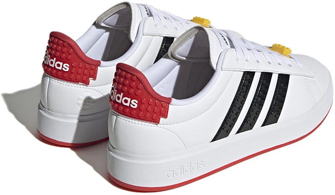 LEGO x adidas Grand Court 2.0 'White Black Red' HP9383 Shop LEGO x adidas Grand Court 2.0 'White Black Red' HP9383