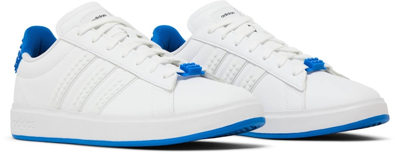 Lego x adidas neo Grand Court 舒適耐磨板鞋 白藍 Cheap Lego x adidas neo Grand Court 舒適耐磨板鞋 白藍