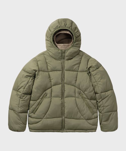 LEIRE Balaclava Puffer Hood Jacket [Khaki] L24FWOU00502