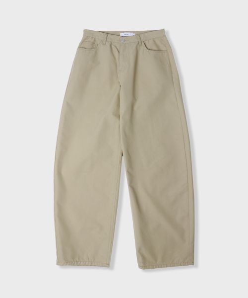 Lookbook Leire Curved Cotton Chino Pants [Beige] L25SPPA00104