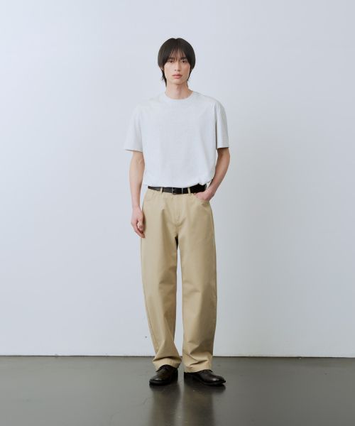 Purchase Leire Curved Cotton Chino Pants [Beige] L25SPPA00104