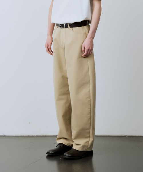 Details for Leire Curved Cotton Chino Pants [Beige] L25SPPA00104