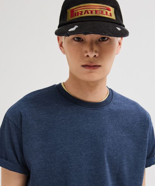 Details for LEIRE Essential Crop T-Shirt [Melange Blue] L25SMTS00302