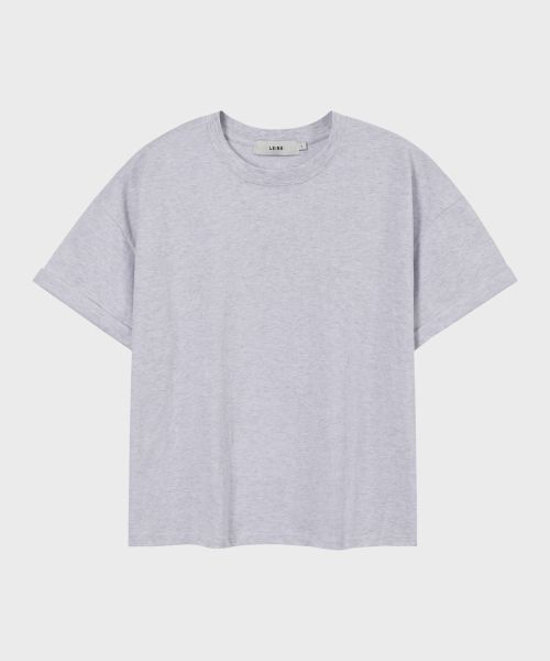 Purchase LEIRE Essential Crop T-Shirt [White Melange] L25SMTS00313