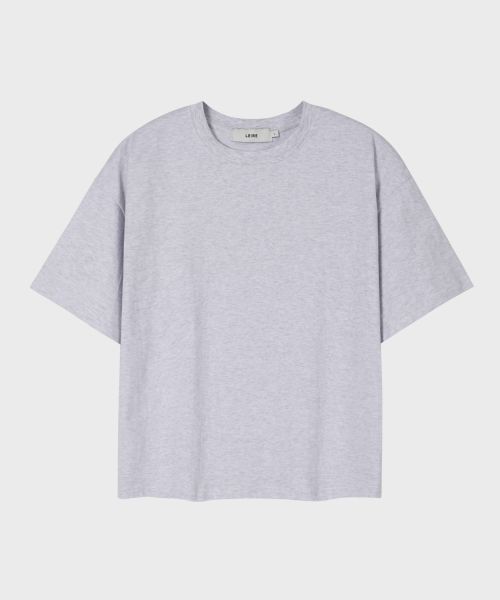 Details for LEIRE Essential Crop T-Shirt [White Melange] L25SMTS00313