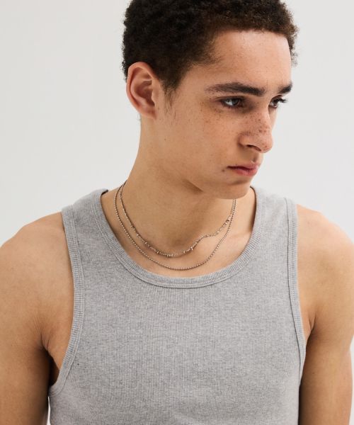 Shop LEIRE Essential Ribbed Sleeveless Top [Gray] L26SMTS01603